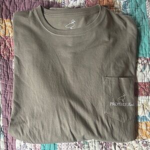 Properly Tied Olive Long Sleeve Men's Tee